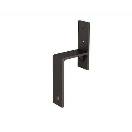 Orca Hardware Flat Track Bypass Bracket, BL Black Finish FTST-BYPASS-BL